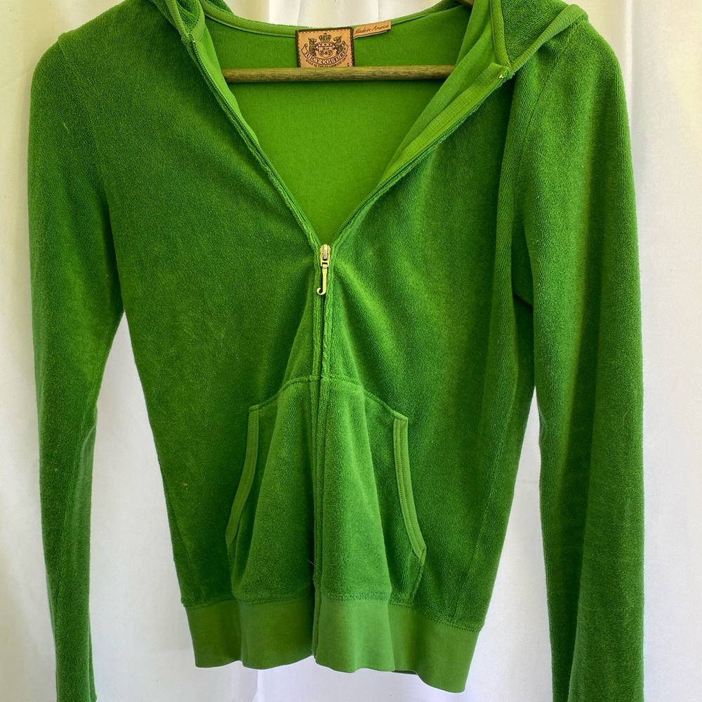 Juicy Couture green zip up